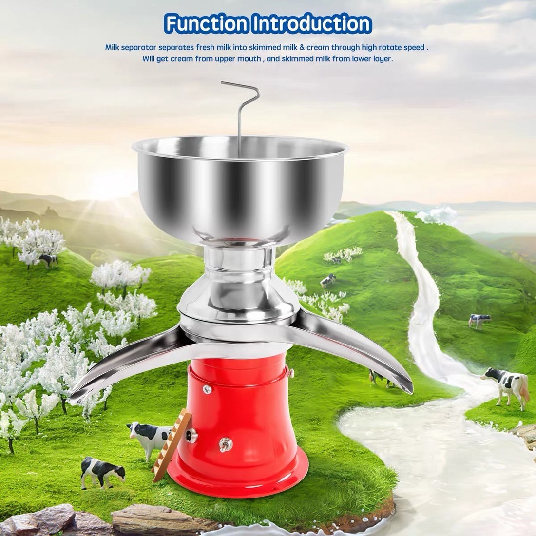 Milk Cream Electric Centrifugal Separator - 90 L/h - detail